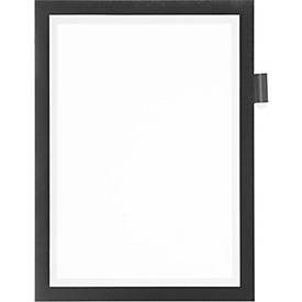 DURABLE, DURABLE Duraframe Note A4 499301 selbstklebend, schwarz