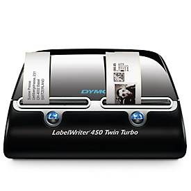 Dymo, DYMO LabelWriter 450 Twin Turbo Etiketten-Drucker Thermodirekt 300 x 600 dpi Etikettenbreite (max.): 56 mm USB