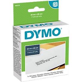 DYMO, DYMO Adress-Etiketten 28x89mm 1983173 weiss, Papier 1 Rl./130 Stk.