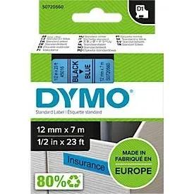 DYMO, DYMO Schriftband D1 schwarz/blau S0720560 12mm/7m