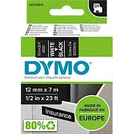 DYMO, DYMO Schriftband D1 weiss/schwarz S0720610 12mm/7m