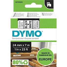 DYMO, DYMO Schriftband D1 schwarz/weiss S0720930 24mm/7m