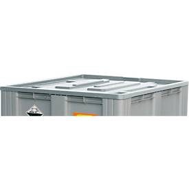 CEMO, Deckel Cemo, für Logistikbox 610 l, lebensmittelecht, Polyethylen, grau