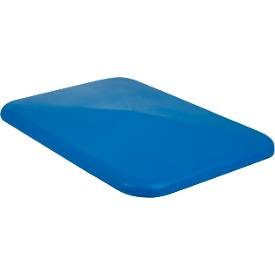 Deckel für Rollbehälter HEMMDAL, HxBxT 40 x 680 x 450 mm, blau
