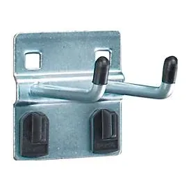 Bott, bott Doppelhaken, Ø 6 mm, Tiefe 50 mm verzinkt, 5St./Btl., passend für Lochplatten