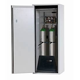 asecos®, asecos® Gasflaschenschrank G-ULTIMATE-90 WD, mit Flaschenhalter, HxBxT 1.450 x 598 x 615 mm, für 2 x 10 Liter Flaschen