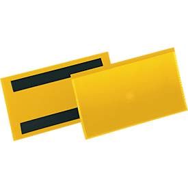 DURABLE, DURABLE Magnetische Etikettentasche 150 x 67 mm, gelb