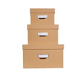 Exacompta, EXACOMPTA Ablagebox Officebyme 79602E beige 3er-Set