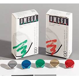 OMEGA, OMEGA Eckklammern 100/23 silber 100 Stk.