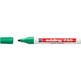 edding, edding 750 Lackmarker Mittel Rundspitze Grün