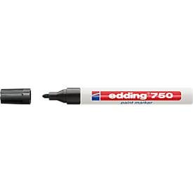 edding, edding Lackmarker 750 Rundspitze 4 mm Schwarz
