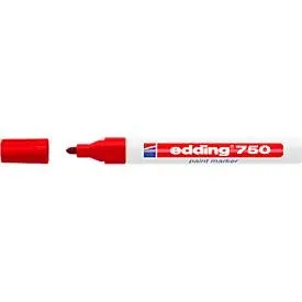 edding, edding 750 Lackmarker Mittel Rundspitze Rot