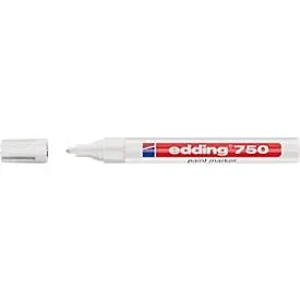 edding, edding 750 Lackmarker Mittel Rundspitze Weiß