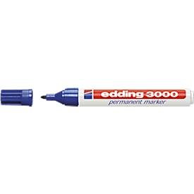 edding, EDDING Permanent Marker 3000 1.5-3mm 3000-3 blau, wasserfest