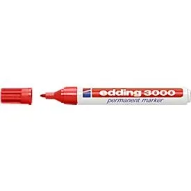 edding, EDDING Permanent Marker 3000 1.5-3mm 3000-2 rot, wasserfest