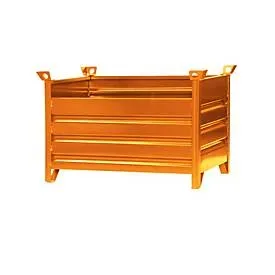 Eichinger®, Eichinger® Vollwand-Stapelpalette, 1500 kg, LxBxH 1000x800x750 mm, reinorange