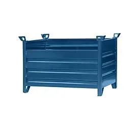 Eichinger®, Eichinger® Vollwand-Stapelpalette, 1500 kg, LxBxH 1000x800x750 mm, enzianblau
