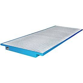 Einhängewannen für Plattenregal Typ EHW 3600, blau RAL5012
