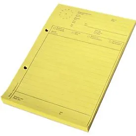 Elco, ELCO Telefonblock mit Uhr A5 74584.79 gelb, 65gm2 5x80 Blatt