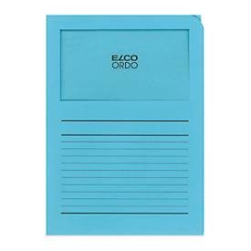 Elco, ELCO Sichth&uuml;lle Ordo 120g A4 29489.31 blau, Fenster 100 St&uuml;ck