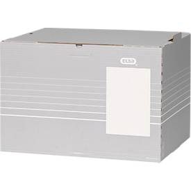 ELBA, ELBA Tric Archivbox Grau 46,5 x 32,5 x 36 cm Wellpappe 10 Stück