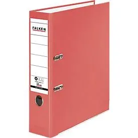 Falken, Falken Ordner DIN A4 80 mm Rot 2 Ringe Pappe