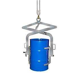 Bauer, Bauer® Fassgreifer mit Zangenfunktion für Stahlfässer 200 Liter, Tragkraft 300 kg, feuerverzinkt