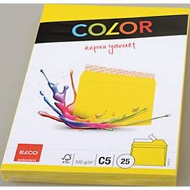 Elco, ELCO Couvert Office o/Fenster C5 74618.72 100g, gelb 25 St&uuml;ck
