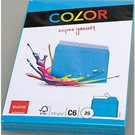 Elco, ELCO Couvert Office o/Fenster C6 74634.32 100g, blau 25 St&uuml;ck