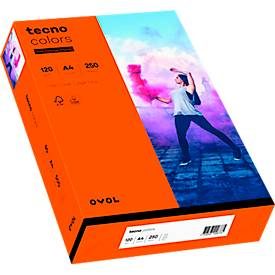 tecno, tecno DIN A4 Papier Orange 120 g/m² 250 Blatt