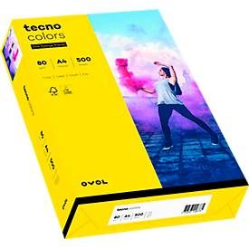 tecno, tecno DIN A4 Papier Gelb 80 g/m² 500 Blatt