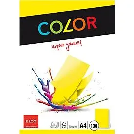 Elco, ELCO Office Color Papier A4 74616.72 80g, gelb 100 Blatt