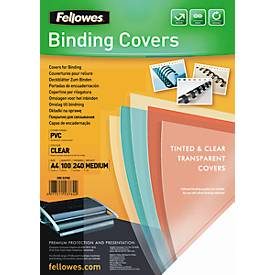 Fellowes, FELLOWES Deckblatt 240mic A4 53762 transparent 100 St&uuml;ck