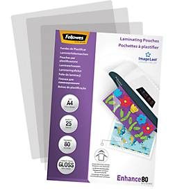 Fellowes, FELLOWES Laminiertasche A4 5396205 glanz, 80my 25 Stk