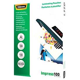 Fellowes, FELLOWES Laminiertasche A3 5351205 glanz, 100my 100 Stk