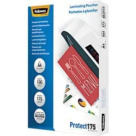 Fellowes, FELLOWES Laminiertasche A4 5308703 glanz, 175my 100 Stk