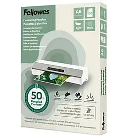 Fellowes, Laminierfolien recyc. A6/matt
