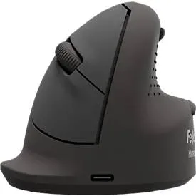 undefined, Fellowes Workplace Vertikalmaus Breyta Plus+ Rechtshänder, Klein, Schwarz