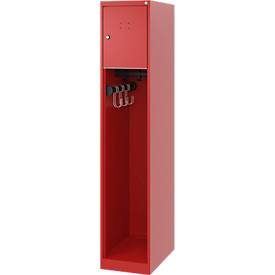 C+P, C+P Feuerwehrspind YOUNGSTER, Bodengleiter, 1 Abteil, HxBxT 1.530 x 300 x 500 mm, feuerrot