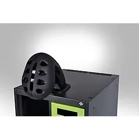 C+P, C+P Feuerwehrspind EXPERT, Füsse, 1 Abteil, HxBxT 1.850 x 400 x 500 mm, lichtgrau, mit Helmhalter