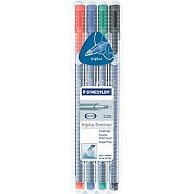 STAEDTLER, STAEDTLER Feinschr. triplus 334 0,3mm 334 SB4 4 Farben ass.
