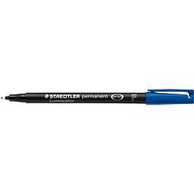 STAEDTLER, STAEDTLER Lumocolour 318 Folienstifte Fein Rundspitze Blau 10 Stück