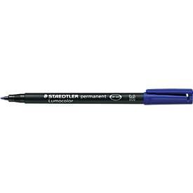 STAEDTLER, STAEDTLER Lumocolour 317 Permanentmarker Strichbreite M Rundspitze Blau 10 Stück