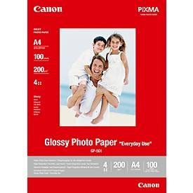 Canon, CANON Glossy Photo Paper 200g A4 GP501A4 InkJet, Everyday 100 Blatt