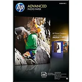 HP, HP Advanced Glossy Photo 10x15cm Q8692A InkJet 250g, randlos 100 Blatt
