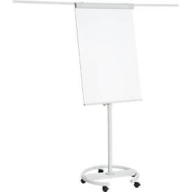 Franken, Franken Freihstehendes Flipchart Höhenverstellbar ECO Mobil 68 x 105cm Mit 5 Rollen und Stiftablage Grau