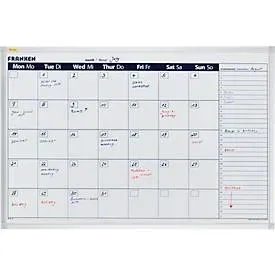 Franken, Franken VO-7 Monatsplaner Weiß Magnet 98 cm x 96 cm