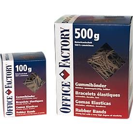 SMART OFFICE, SMART OFFICE Gummib&auml;nder 80mmx3mm 605532 Naturkautschuk 500g