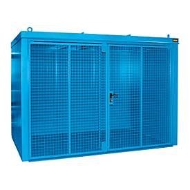 Bauer, Bauer® Gasflaschen-Container GFC-B, feuerbeständig, für max. 60 Flaschen, lichtblau