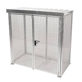 Bauer, Bauer® Gasflaschen-Container, mit Dach, Doppelflügeltür, 32 Flaschen